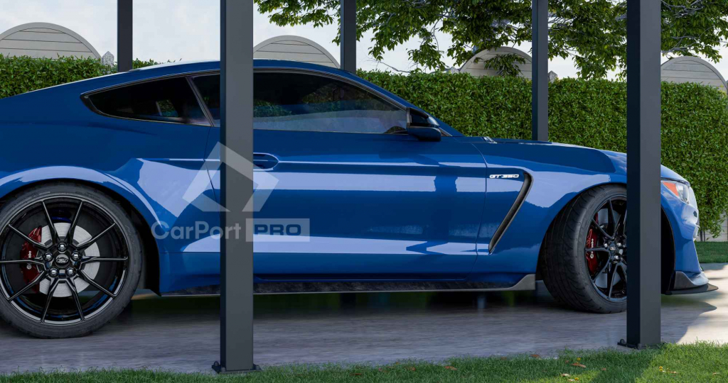 CarPort PREMIUM - Wiata samochodowa 5x5 Antracyt - CP103 Bełchatów - zdjęcie 5