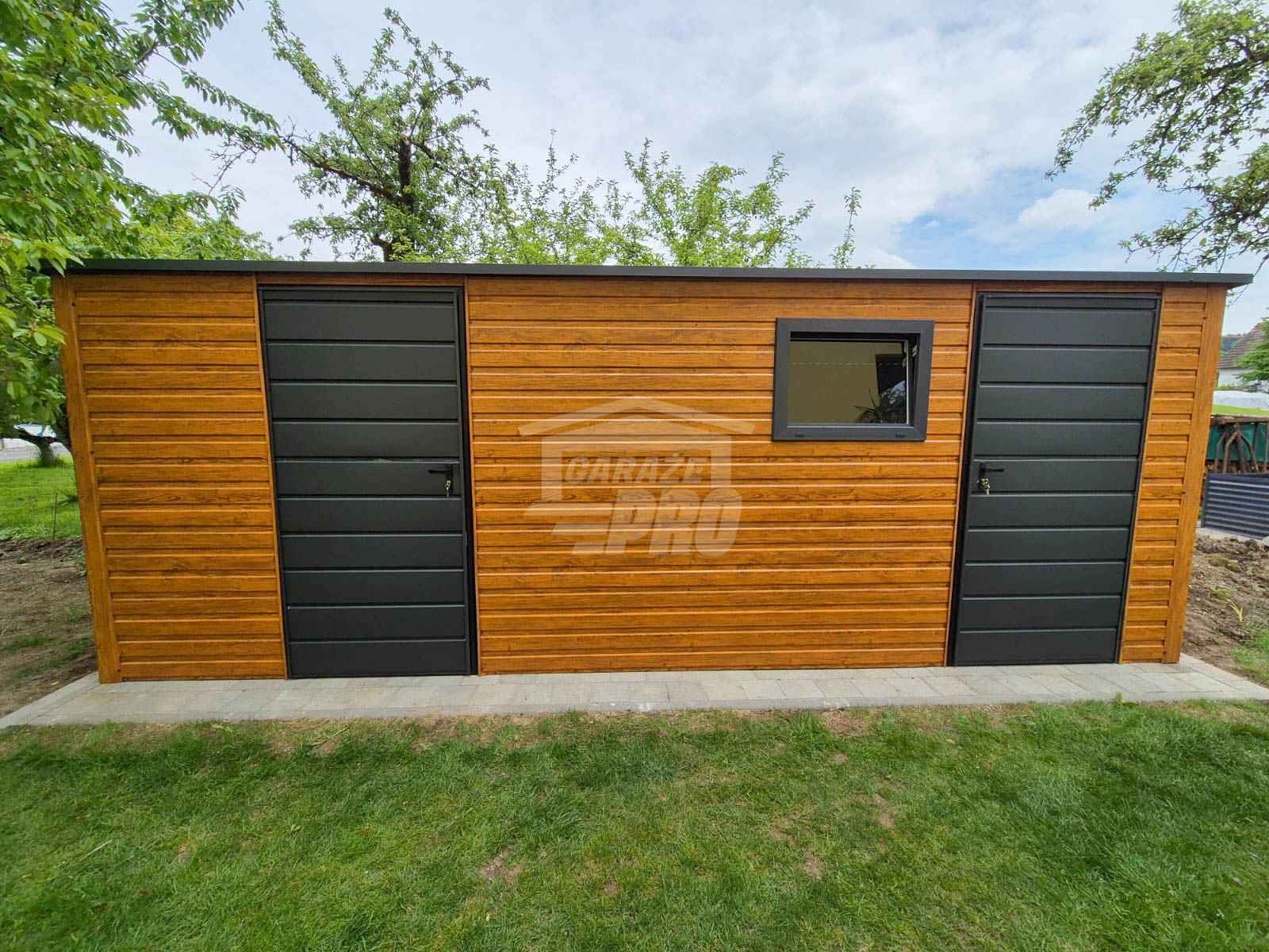 Schowek - Domek Ogrodowy 6x3m - 2x drzwi - 2x okno dach GP621 Busko-Zdrój - zdjęcie 2