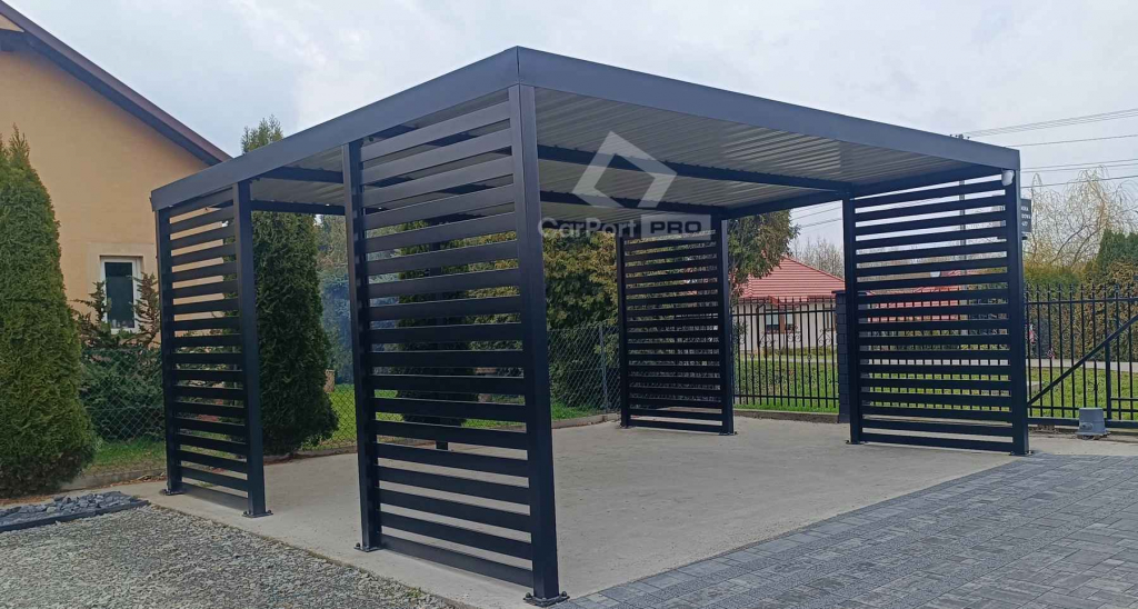 CarPort PREMIUM - wiata samochodowa 5x5 - antracyt  CP113 Przemyśl - zdjęcie 7