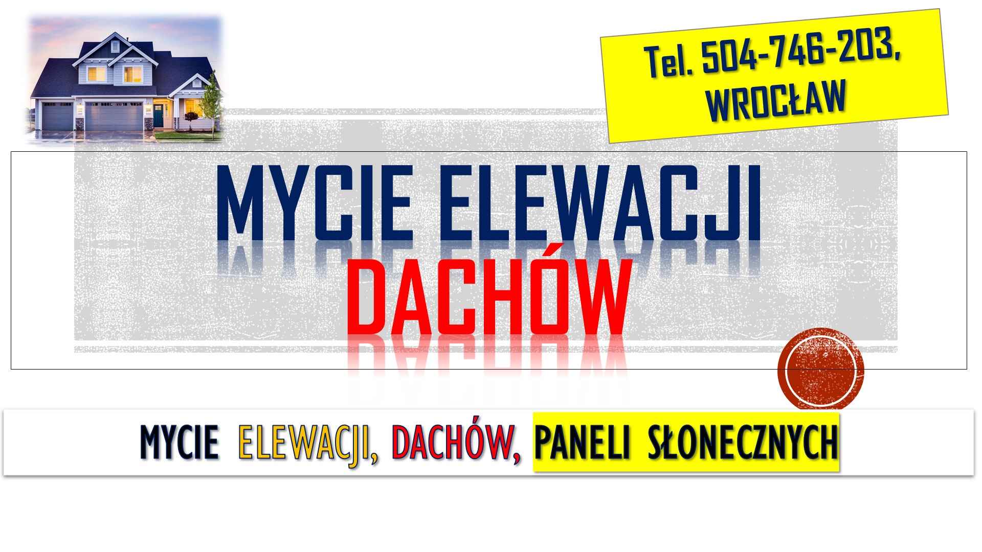 Mycie elewacji, cena, tel. 504-746-203, Wrocław, czyszczenie kostki Psie Pole - zdjęcie 2