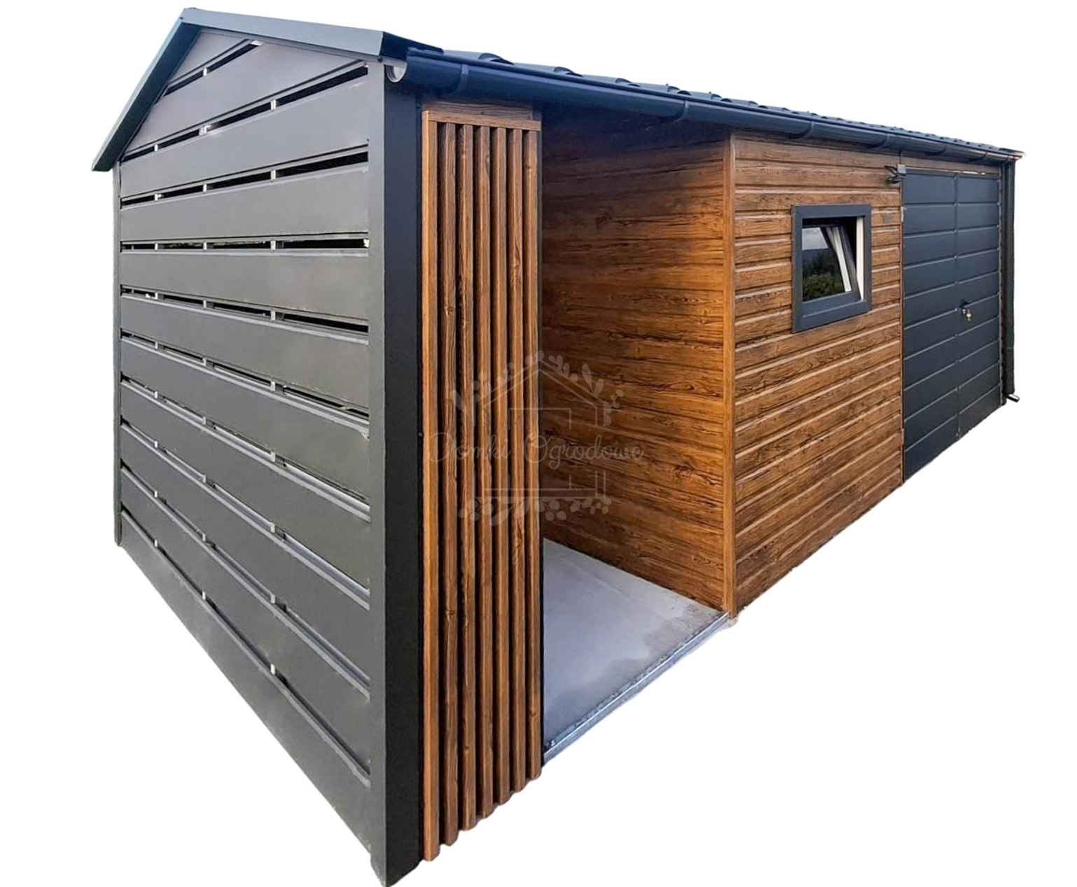 Schowek - domek ogrodowy 4x2,5m dekor z lameli  blachodachówka ID1106 Radom - zdjęcie 1