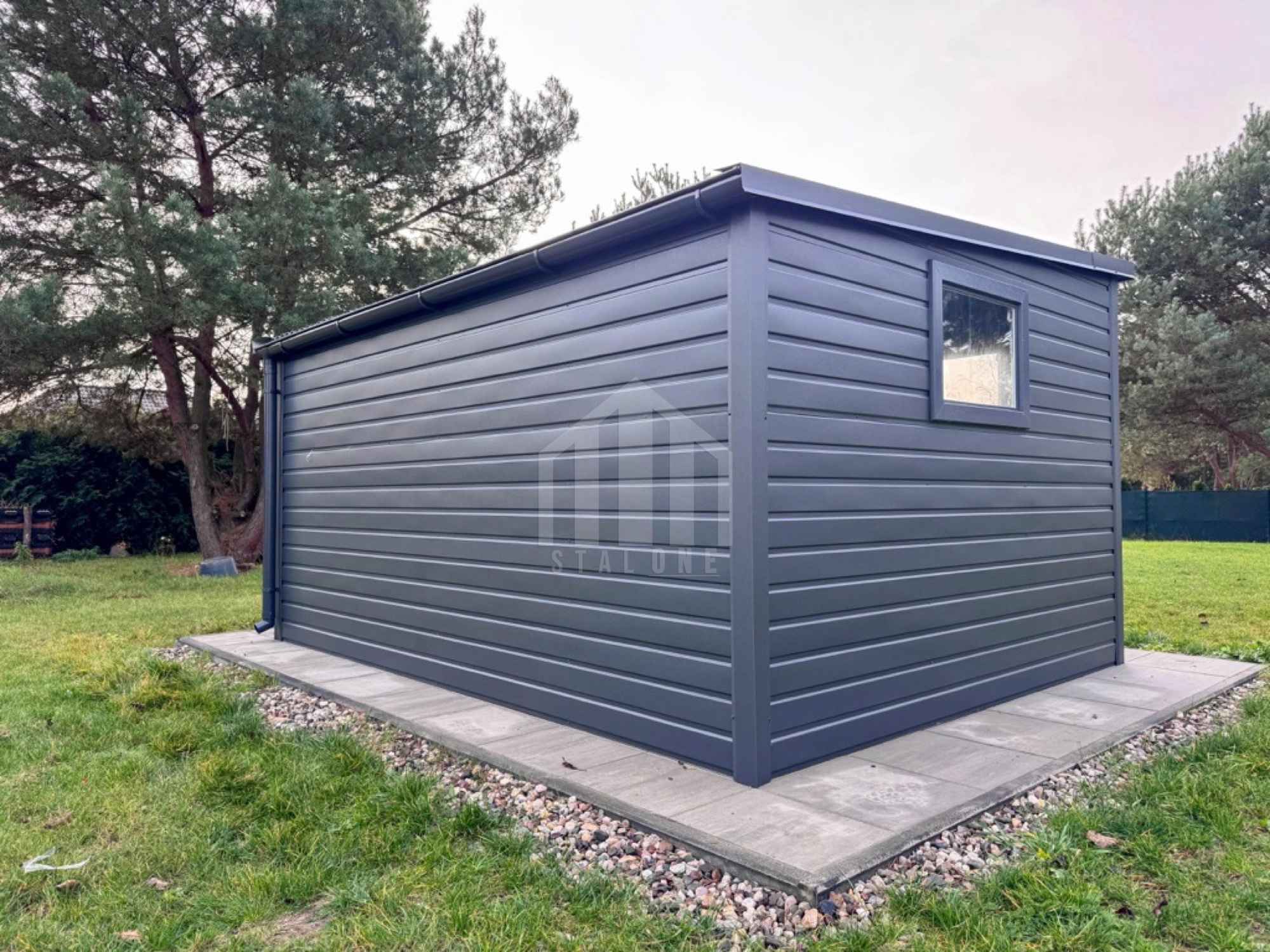 Schowek domek ogrodowy 4x3 m brama 2 x okno dach rynna SO180 Sanok - zdjęcie 4