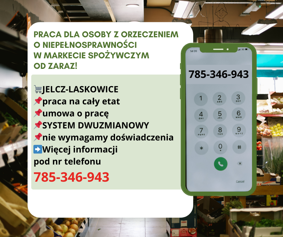 Praca dla os. z orzecz., Dino Polska S.A., Jelcz-Laskowice Jelcz-Laskowice - zdjęcie 1