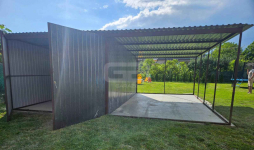 Garaż blaszany 3x5m + wiata 3x5 m wolnostojący antracyt GB147 Śródmieście - zdjęcie 4