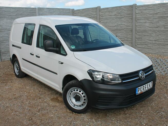 VW Caddy 2.0 TDI 102 KM MAXI Long 5 OSOBOWY Klima GRZANE Fotele SERWIS Zielenin - zdjęcie 1