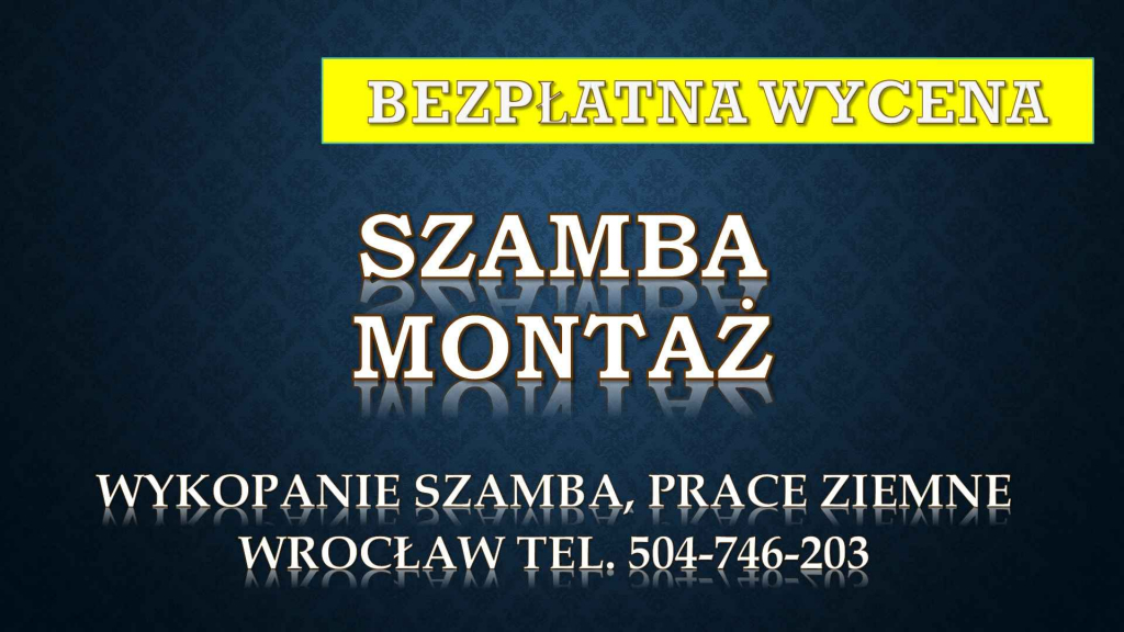 Wykopanie szamba, cena, Wrocław, tel. 504-746-203, dołu pod szambo. Psie Pole - zdjęcie 3