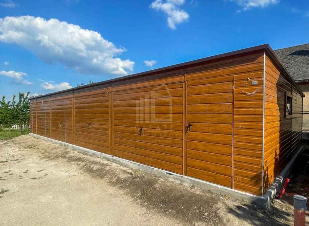 Garaż blaszany 16x5 m 4x brama uchylna 3x okno 2x drzwi  ID1256 Kostrzyn nad Odrą - zdjęcie 2