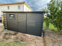 Schowek domek ogrodowy 4x2m wiata 0,5 m drzwi okno rynna dach  GP697 Zamość - zdjęcie 2