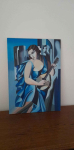 Tamara Łempicka- Z tamburynem - rękodzieło 50 na 70 cm Stare Miasto - zdjęcie 2