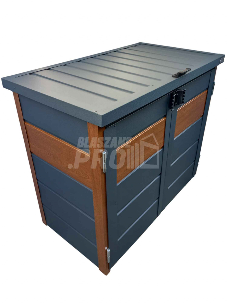 Zabudowa koszy na śmieci wiata śmietnikowa 120x65x110 cm 2x120L GP339 Gdańsk - zdjęcie 1