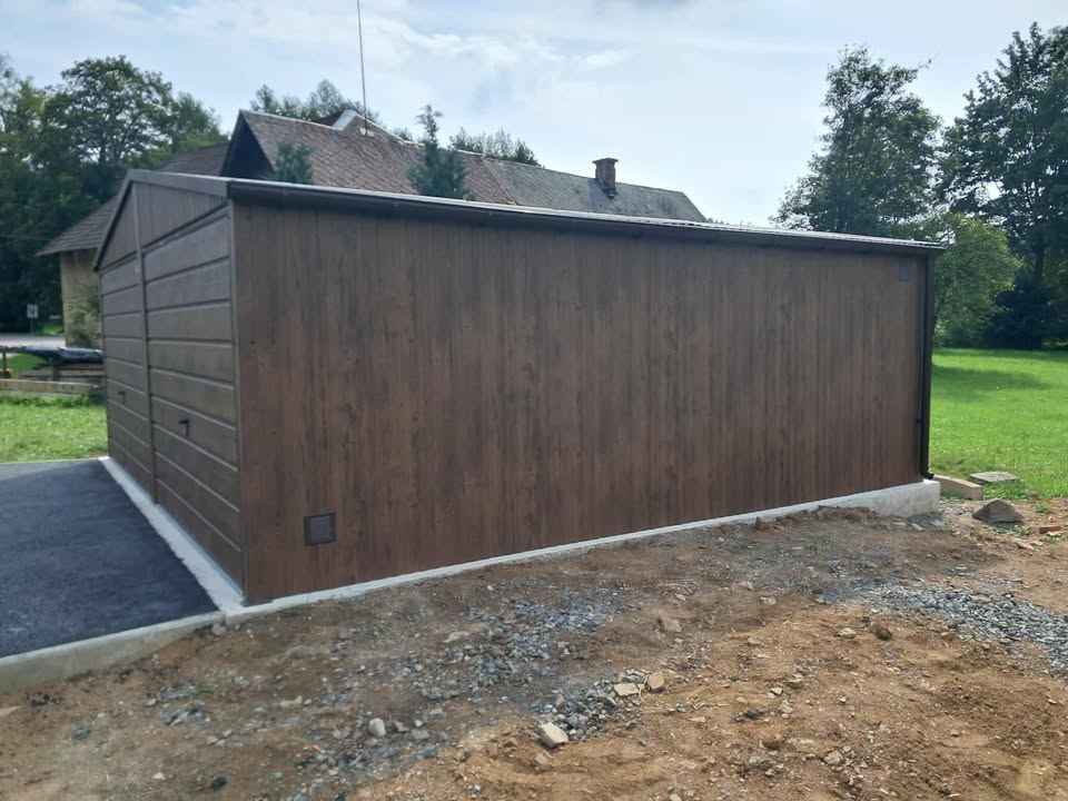 Garaż Blaszany 6x5 Dwuspadowy drewnopodobne Bramy Uchylne PREMIUM Stalowa Wola - zdjęcie 2