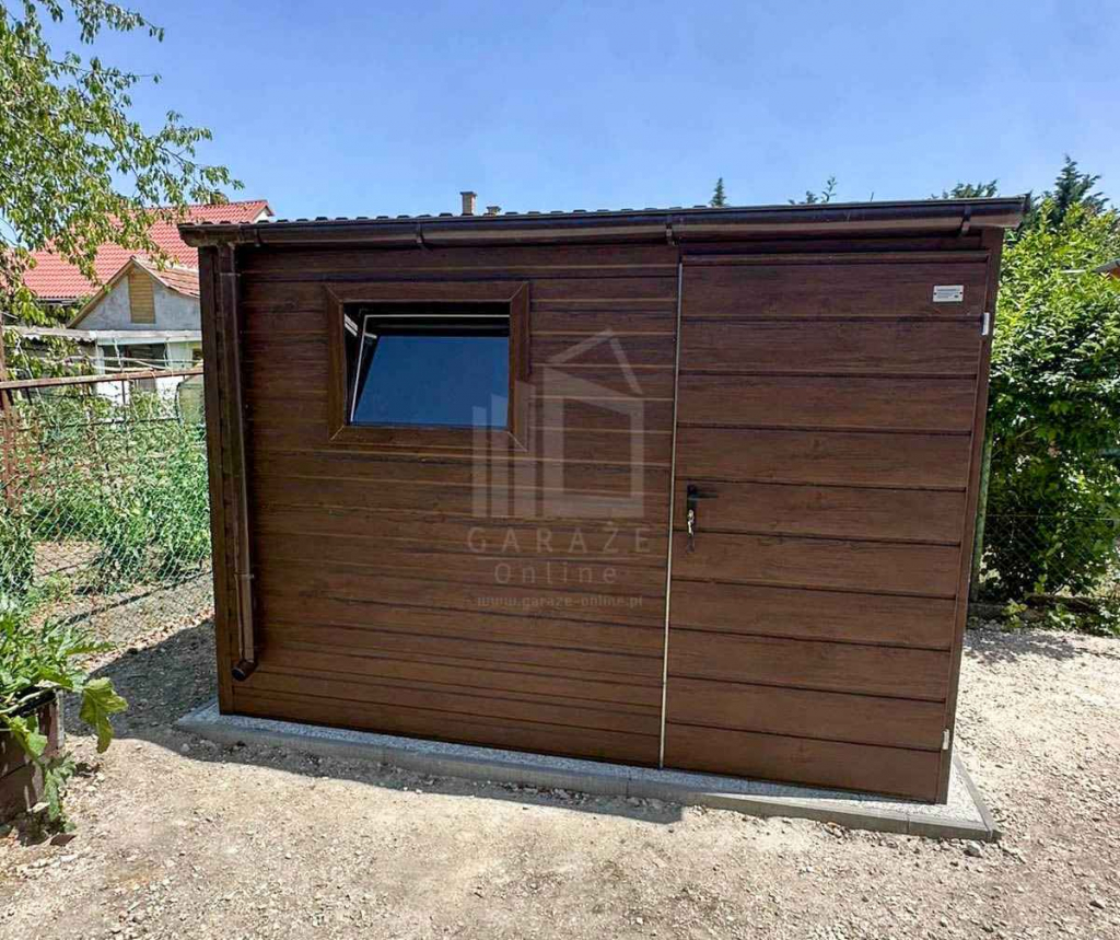 Schowek domek ogrodowy 3x2m drzwi okno dach spad w przód rynna ID1051 Gdańsk - zdjęcie 2