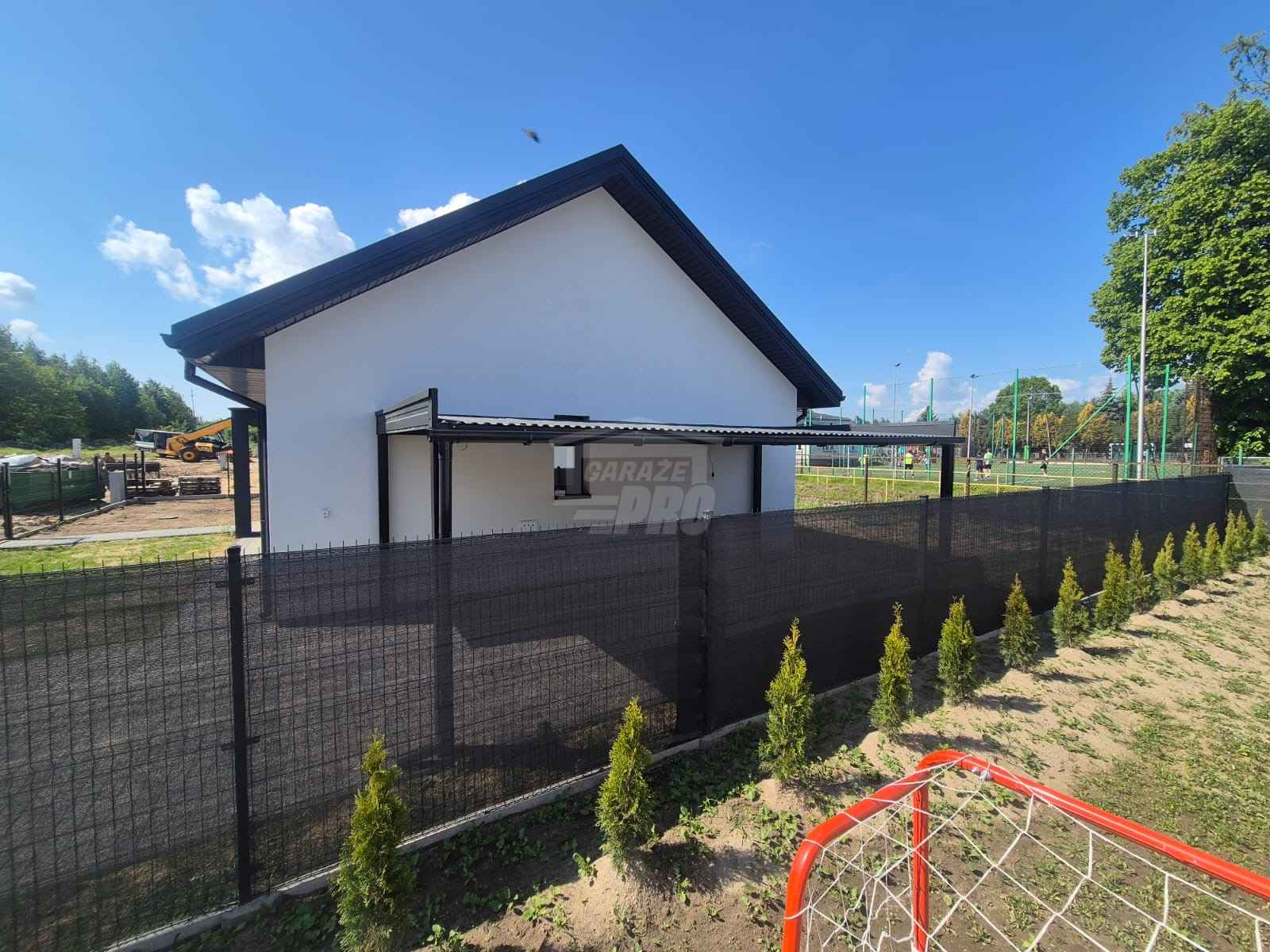 Wiata samochodowa - Carport 3x6m dach spad w bok  ukryty spadek GP720 Międzyrzecz - zdjęcie 3