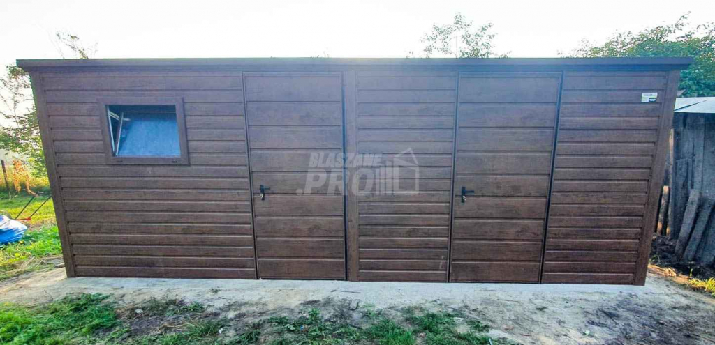 Domek ogrodowy - schowek 6x3 2x drzwi + okno Drewnopodobny GP219 Chodzież - zdjęcie 3