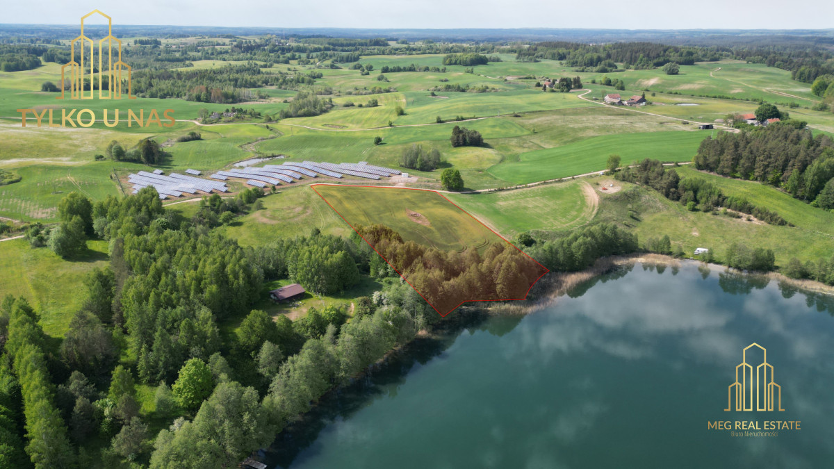 Piękna, duża działka z szeroką linią brzegową!!! Przerośl - zdjęcie 1