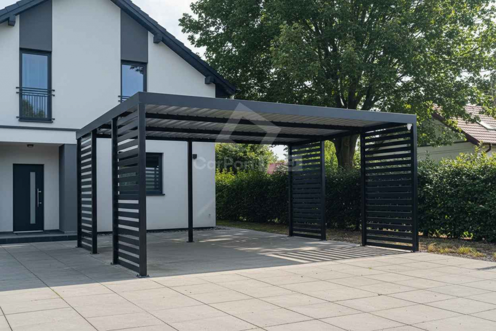 CarPort PREMIUM - wiata samochodowa 6x5,5 dodatkowa zabudowa CP173 Kościerzyna - zdjęcie 3