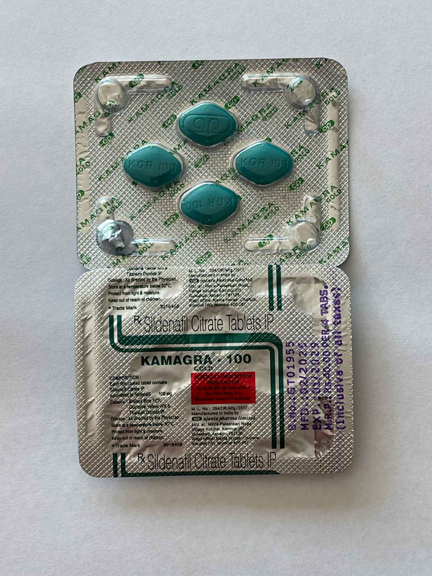 Kamagra GOLD 100 mg. 4 tabletki, potencja, erekcja Praga-Północ - zdjęcie 2