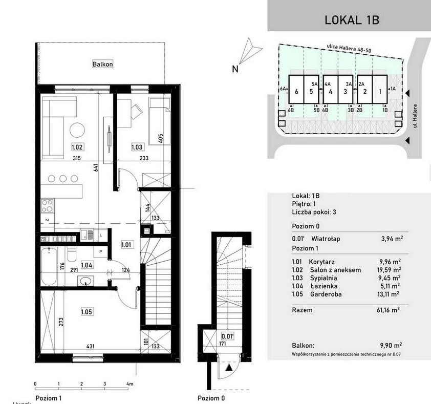 Piękne 3pokojowe mieszkanie z balkonem w spokojnej okolicy Siechnice - zdjęcie 3
