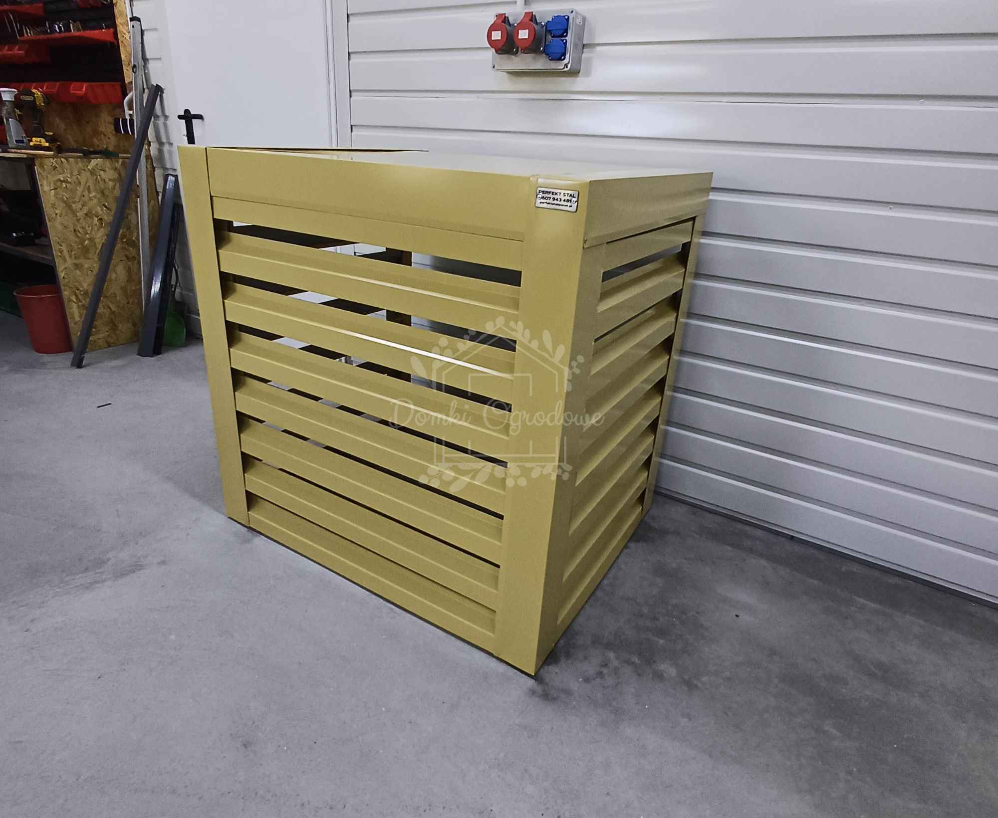 Osłona pompy ciepła 90x80x90 cm żółty Zabudowa ID860 Wągrowiec - zdjęcie 2