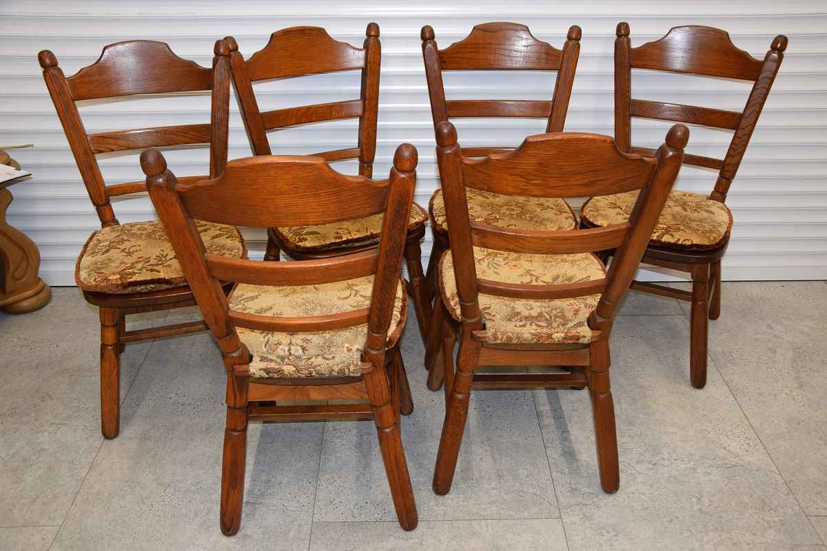 krzesła dębowe 6 sztuk - jak nowe Olsztyn - zdjęcie 5