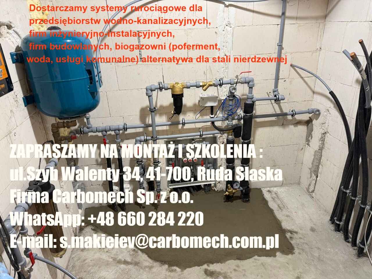 ZAPRASZAMY NA MONTAŻ I SZKOLENIA ul.Szyb Walenty 34, Ruda Slaska. Ruda Śląska - zdjęcie 1