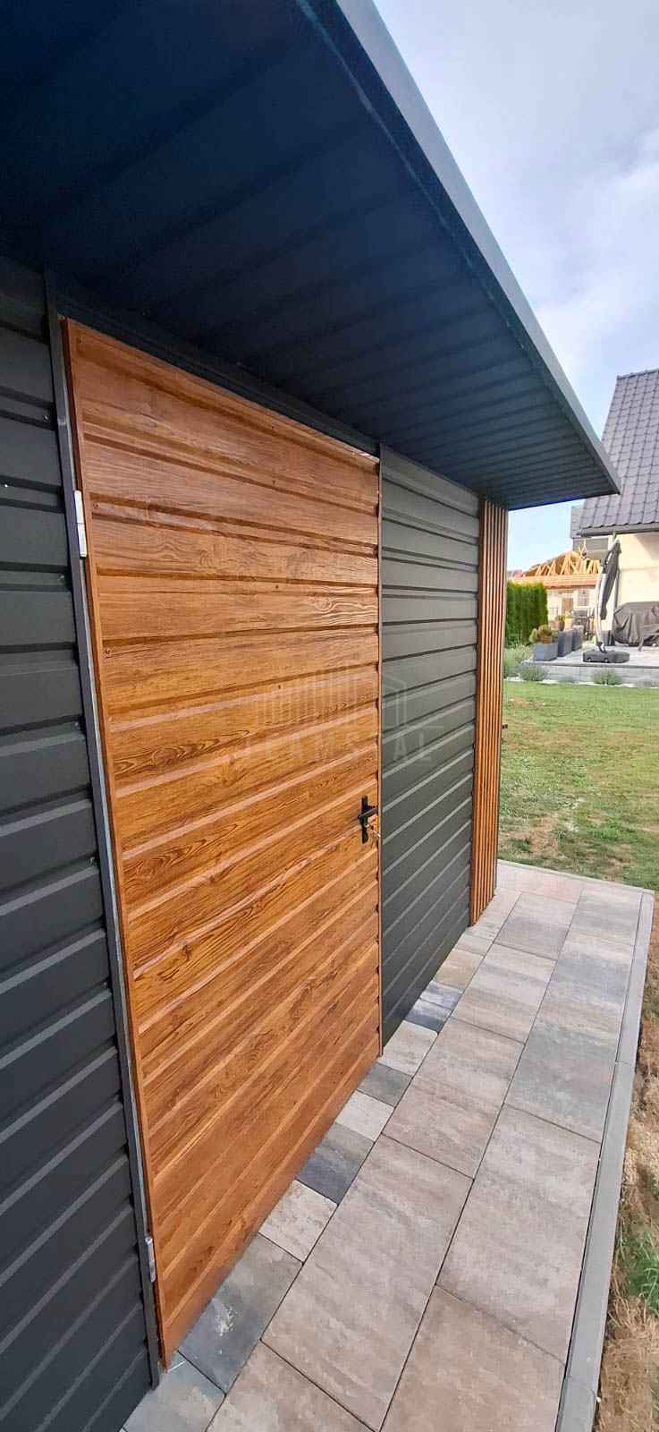 Schowek - domek ogrodowy 4x4 - drzwi - okno dekor z lameli dach TS1185 Międzyrzecz - zdjęcie 2