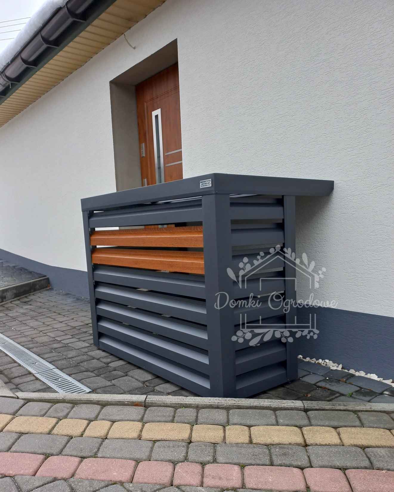 Osłona klimatyzatora - pompy ciepła 90x60x100 cm antracyt ID463 Legnica - zdjęcie 7