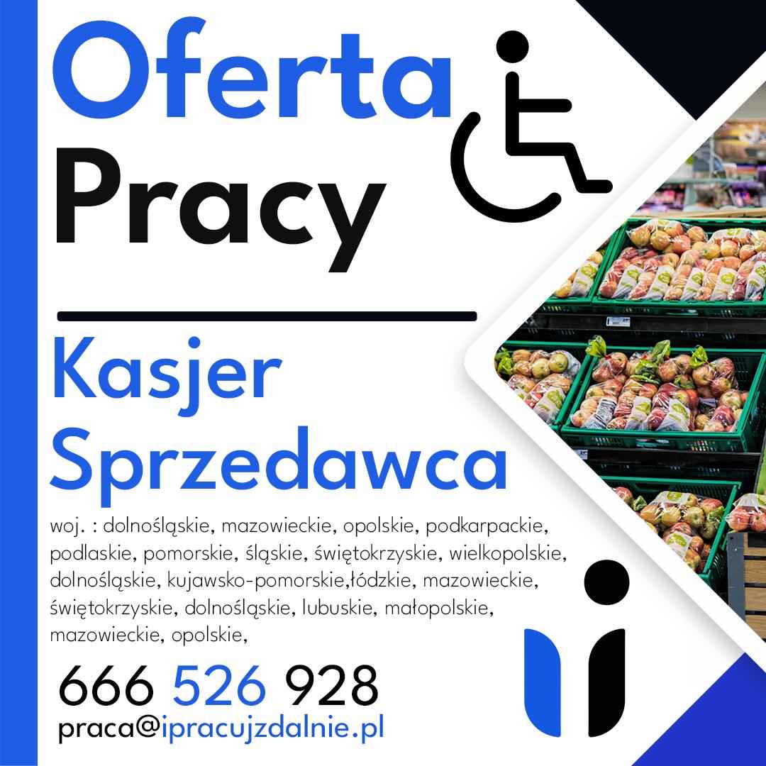 Kasjer - Sprzedawca z orzeczeniem o niepełnosprawności PRUDNIK Prudnik - zdjęcie 1