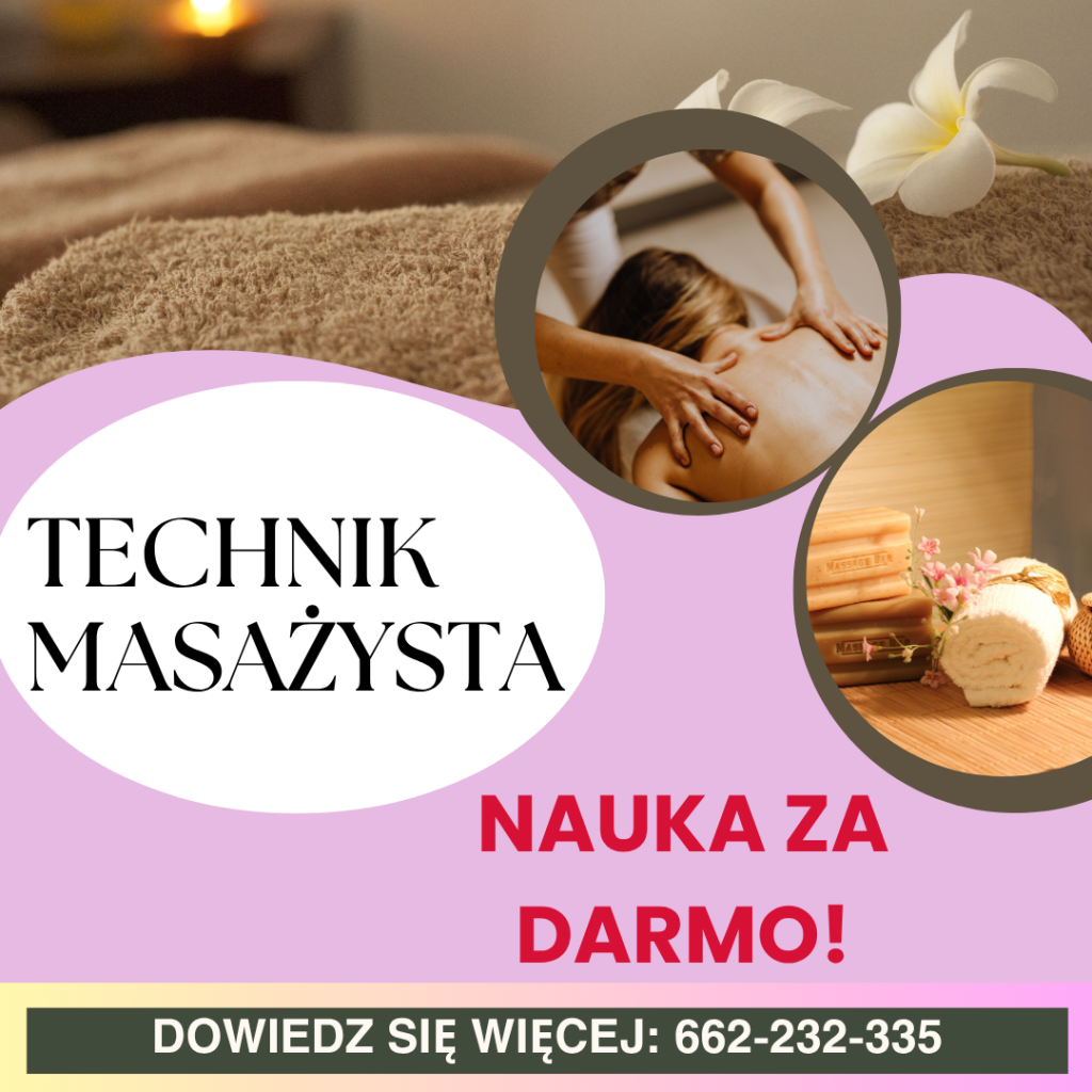 TECHNIK MASAŻYSTA- BEZPŁATNY KIERUNEK! Suwałki - zdjęcie 1