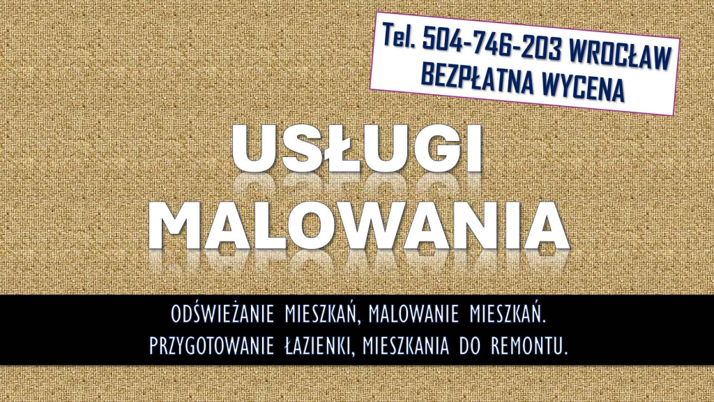 Odświeżenie i malowanie mieszkania, tel. 504-746-203, Wrocław Psie Pole - zdjęcie 3