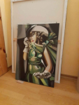 Sprzedam obraz Tamara Łempicka - Kobieta w kapeluszu - 50 na 70 cm Praga-Północ - zdjęcie 2