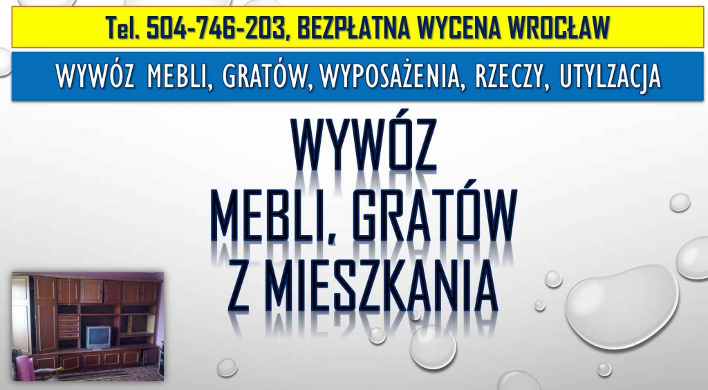 Usuwanie mebli z mieszkania, cena, tel. 504-746-203, Wrocław, demontaż Psie Pole - zdjęcie 2