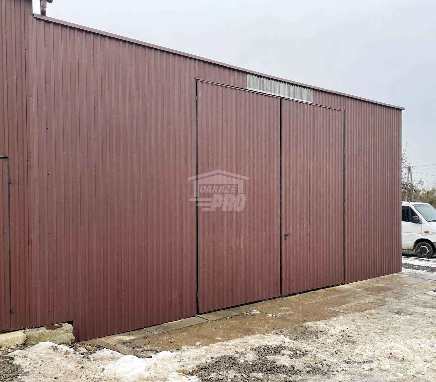 Hala blaszana - Magazyn 9x8m - Brama dwuskrzydłowa dach GP587 Dąbrowa Górnicza - zdjęcie 4