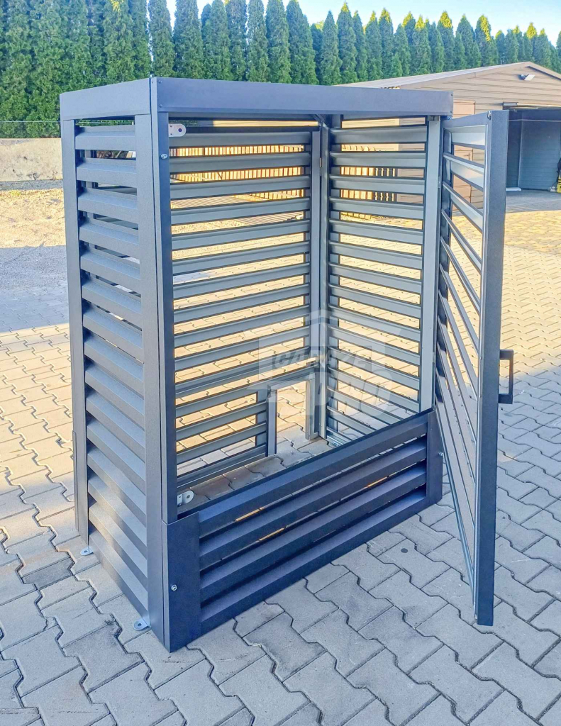 Osłona Pompy Ciepła 100x60x150cm  Antracyt Zabudowa GP505 Nowogard - zdjęcie 3