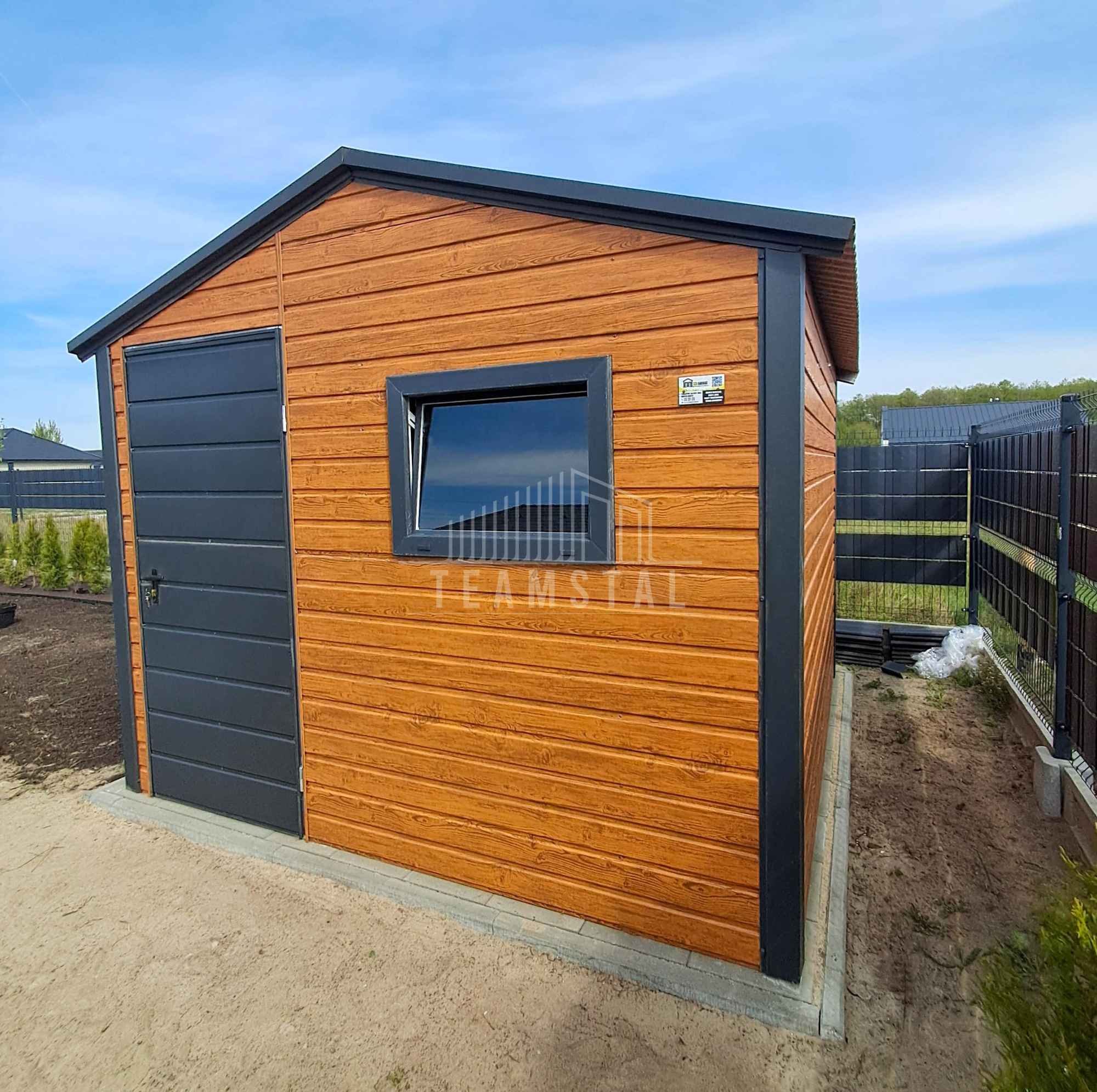 Schowek domek ogrodowy 3x2,5m drzwi 2x okno drewnopodobny dach TS1075 Kalwaria Zebrzydowska - zdjęcie 4