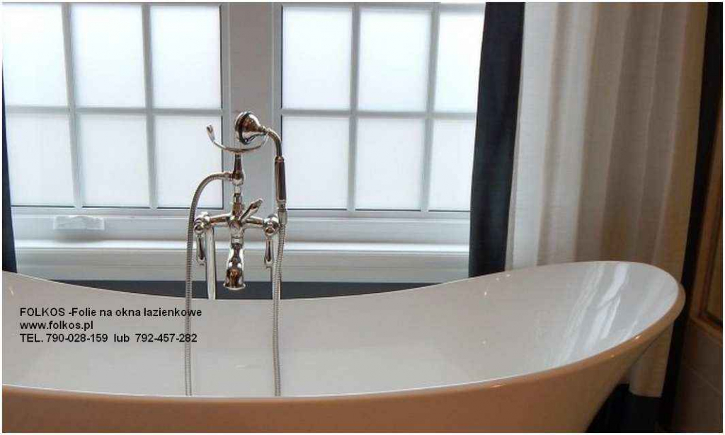 Folia na okno łazienkowe Warszawa oklejanie szyb 100% dyskrecji Folkos Białołęka - zdjęcie 7