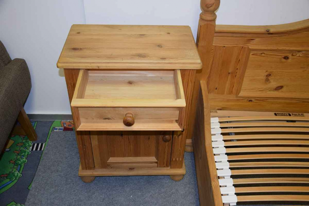 łóżko z materacami i szafkami - komplet jak nowy Olsztyn - zdjęcie 7