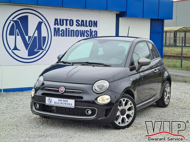 Fiat 500 Automat Klimatronik Półskóry Tempomat Halogeny Komputer Alu Wągrowiec - zdjęcie 1