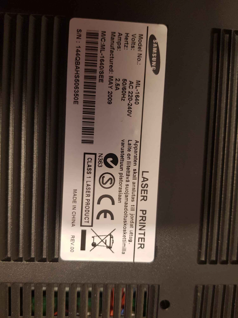 Drukarka laserowa Samsung ML-1640 używana Nowe Miasto - zdjęcie 4