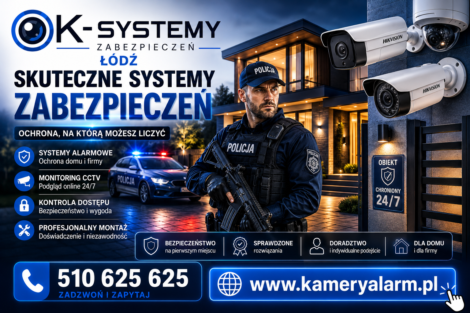Montaż Systemów Zabezpieczeń Łódź | Alarmy | Monitoring | Kamery | Widzew - zdjęcie 1