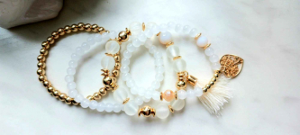 Komplet bransoletek z sercem Ostrowąs - zdjęcie 2