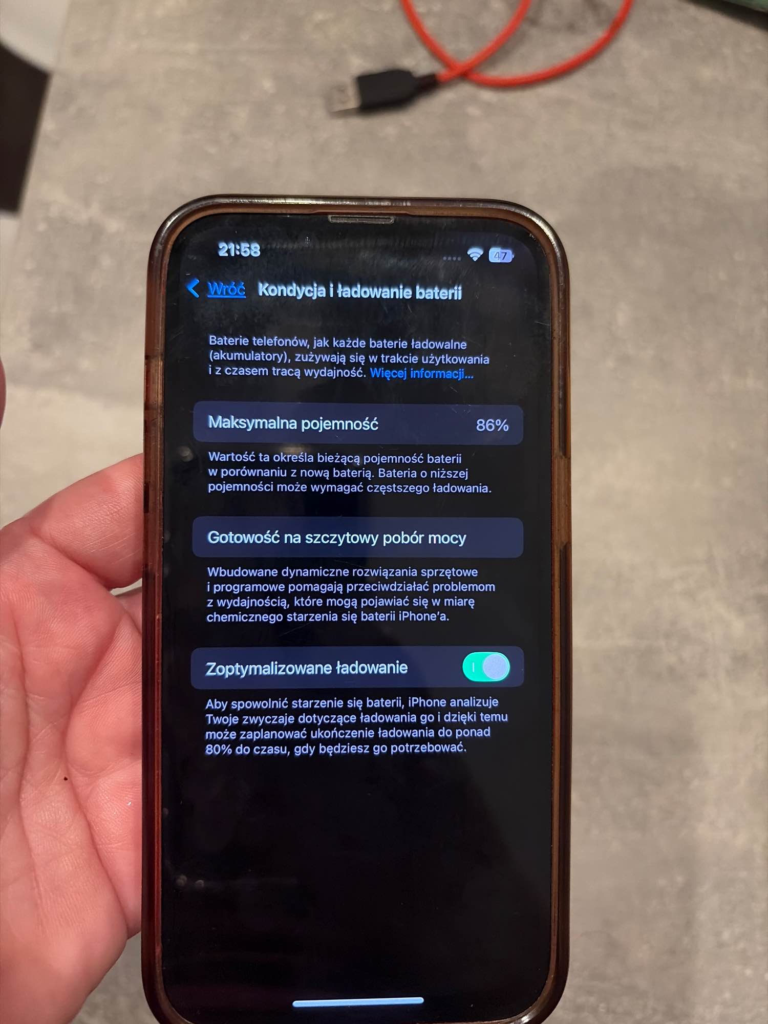 iPhone 14 256 GB czerwony Krzyki - zdjęcie 3