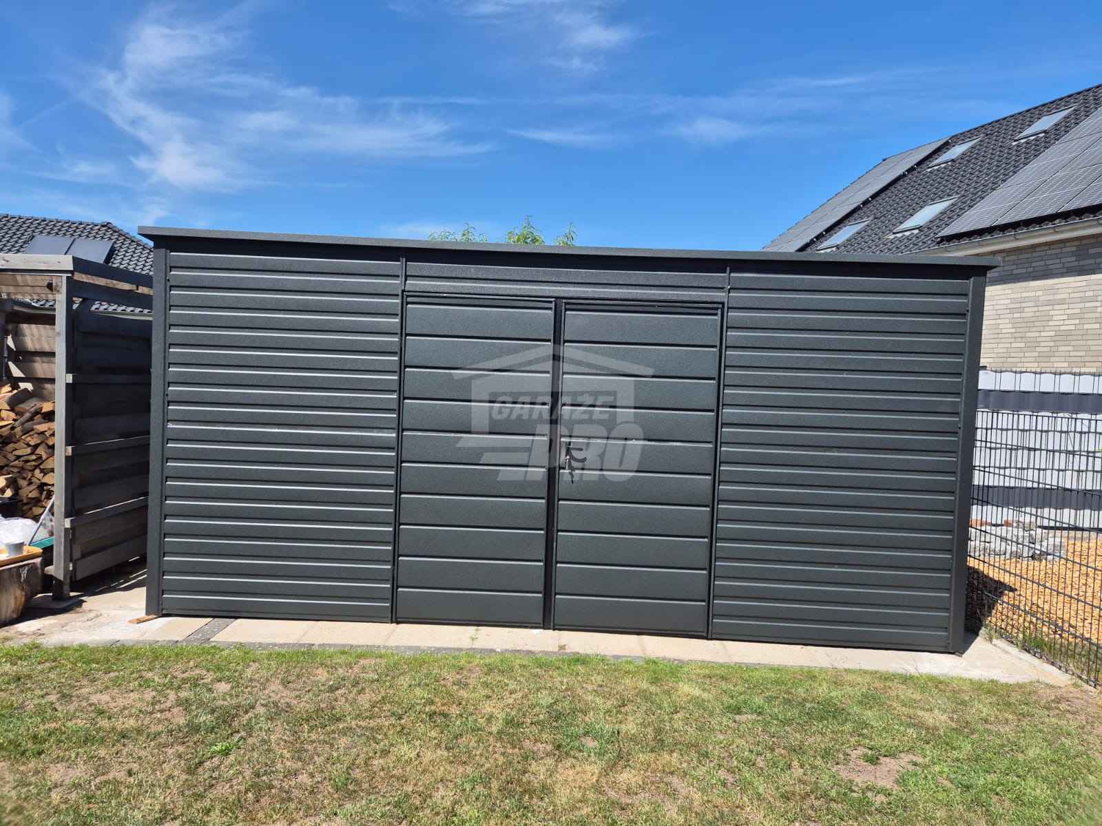 Schowek - Domek Ogrodowy 5x2m - Brama - okno dach spad w tył GP618 Szczecinek - zdjęcie 4