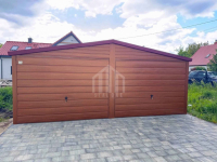 Garaż blaszany 6x5m - 2x brama uchylna - drewnopodobny SO125 Krowodrza - zdjęcie 4