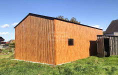 Garaż blaszany 6x9 Brama + 3x okno drewnopodobny  Dach GB184 Kraśnik - zdjęcie 2