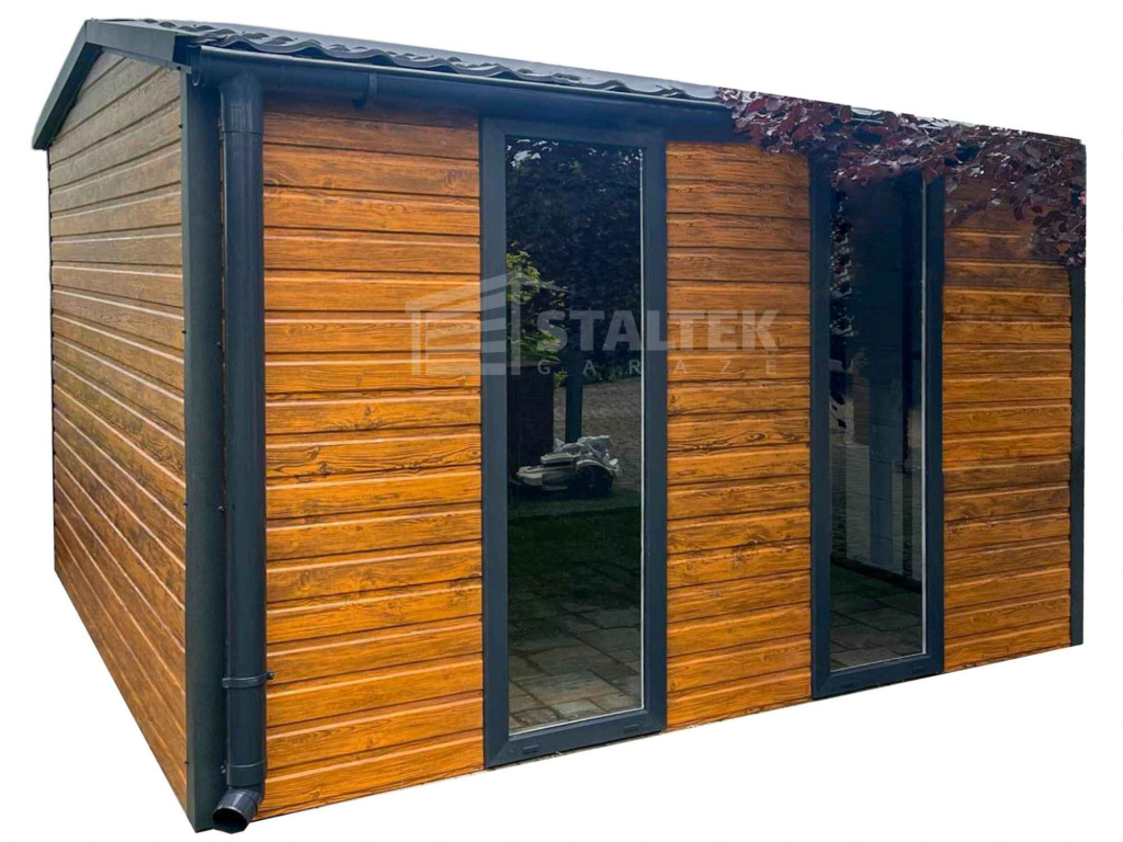 Schowek - Domek Ogrodowy 3x3m drzwi 2x okno dach w przód rynny ST159 Jarocin - zdjęcie 1