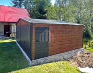 Garaż blaszany 6x4m - 2x brama uchylna - drzwi SO122 Katowice - zdjęcie 2