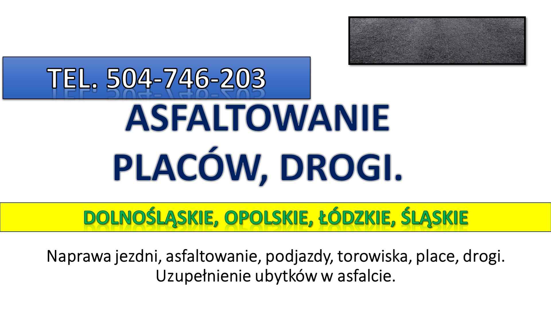 Asflaltowanie, t. 504-746-203, Wrocław, Łódź, Opole, układanie asfaltu Psie Pole - zdjęcie 2