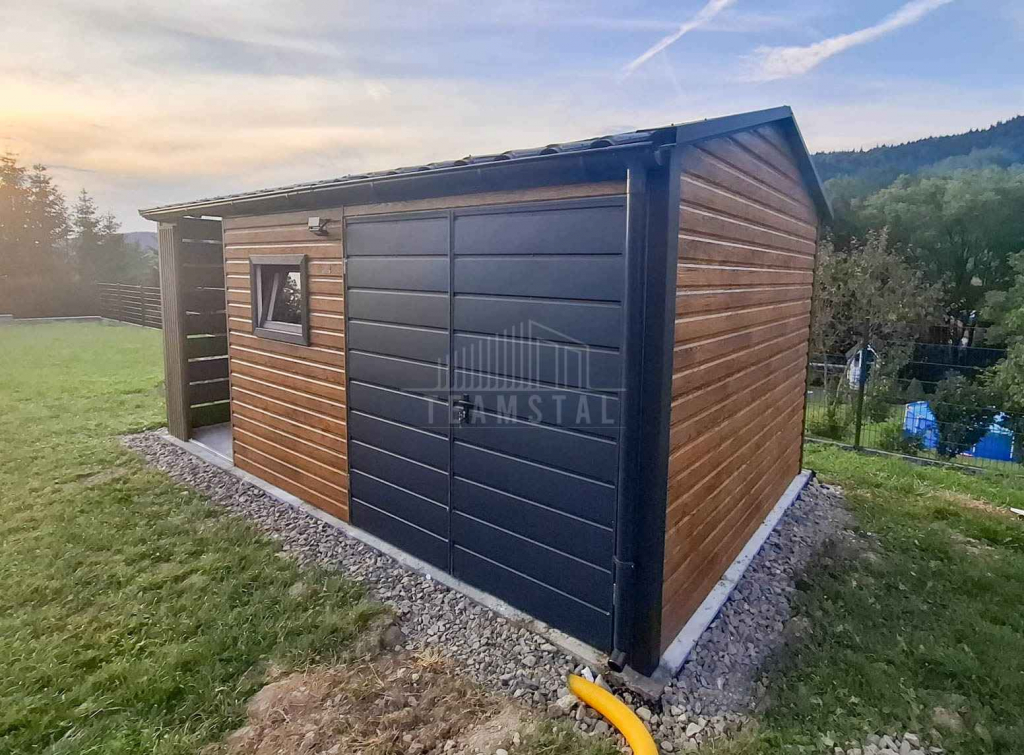 Schowek domek 4x2,5m wiata 2m brama dekor rynna blachodach TS1184 Gryfice - zdjęcie 5