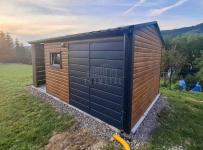 Schowek domek 4x2,5m wiata 2m brama dekor rynna blachodach TS1184 Gryfice - zdjęcie 5